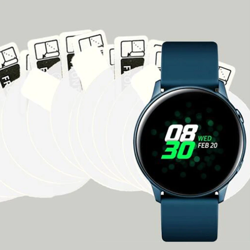 For Samsung Galaxy Watch Active2 Screen Protector Hydrogel Film TPU Explosion Proof Clear HD Guard Frontier Cover 40/41/44/45mm