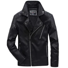 Лидер продаж, осенне-зимние кожаные куртки, мужские повседневные флисовые пальто из искусственной кожи, мужские мотоциклетные куртки, jaqueta de couro masculina