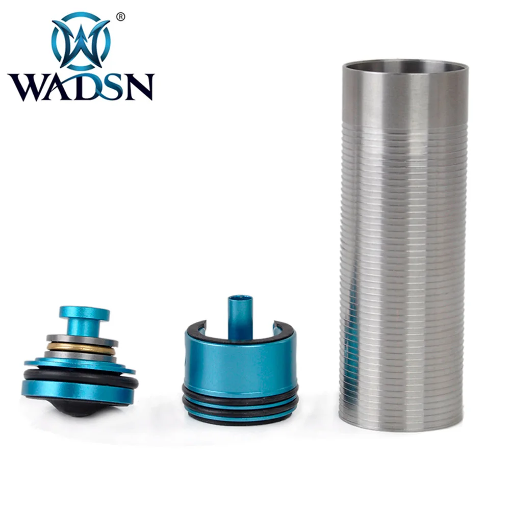 WADSN 3 шт./компл. Тактический бесшумный подшипник поршневая головка и CNC цилиндр из алюминиевого сплава головка для страйкбольный привод