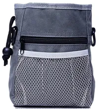 Топ!-сумка для тренировки лакомства для собак Легко переносит игрушки для домашних животных, Киббл, лакомства встроенный дозатор для мешка для какашек 3 способа носить серый