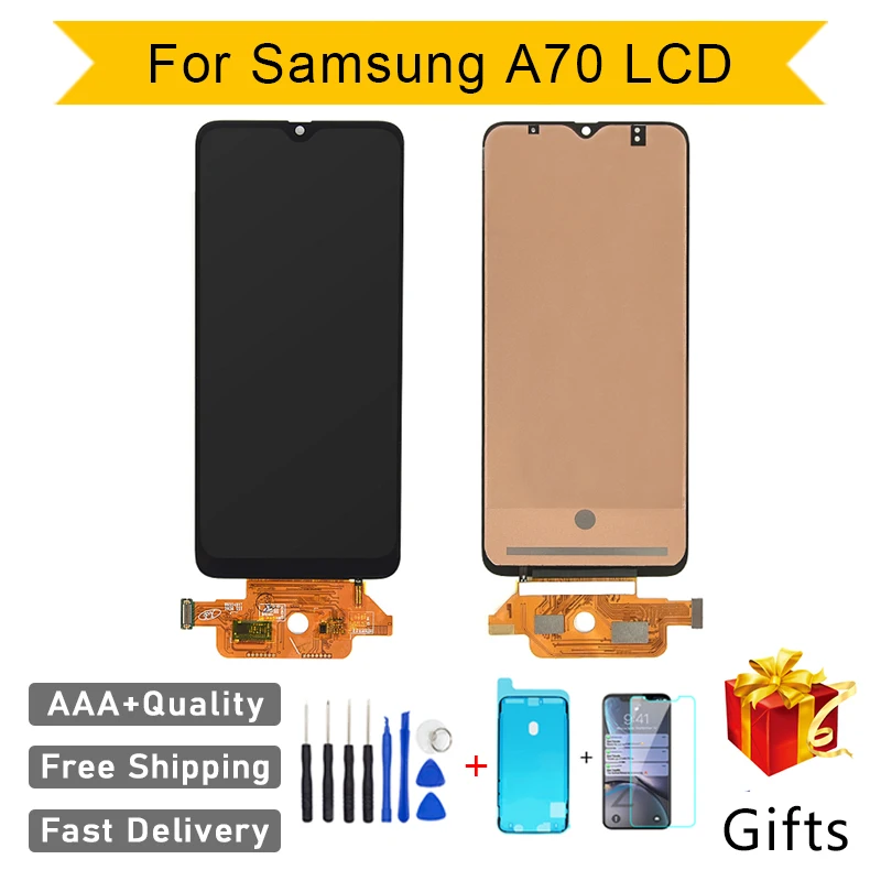 

AAA+++ Incell LCD for Samsung A70 LCD A705 A705F SM-A705MN Screen Display Replacement Repair Assembly Digitizer Touch Pantalla