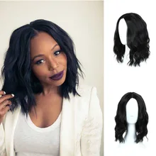 MUMUPI короткие кудрявые полные парики с челкой мягкие волнистые волосы синтетический натуральный черный парик для женщин парик для ежедневных волос парики