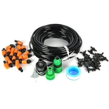 

DIY Micro Drip Irrigation System Plant Self Watering Garden Hose Kits Auto Self Plant Watering 15M Garden Hose System