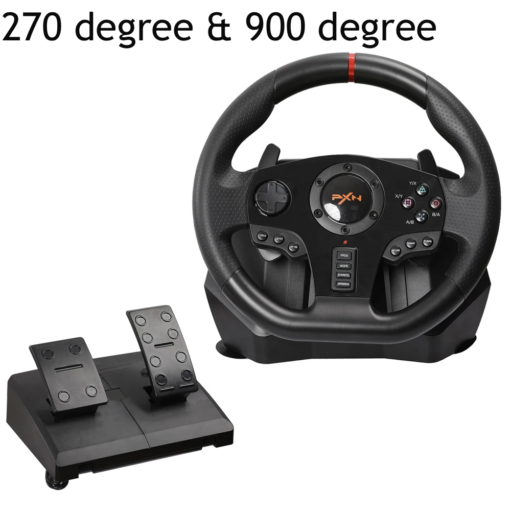 Pedale Del Volante Da Gioco Pxn V900 Gamepad Racing Game Vibrazione Del Pedale Del Volante Per Pc/Ps3/4/Xbox-One/Xbox /Switch 900 °