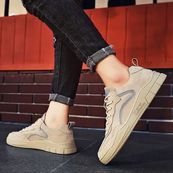 

2020 autumn high-quality fashion trend sneakers Mens Casual Shoes No-slip Lace Up Sneakers Tenis Masculino Zapatillas De Hombre