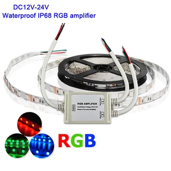 

DC12V 24V Waterproof IP68 RGB led amplifier for hard light strips, flexible strips, panel lights, LED modules, floodlights