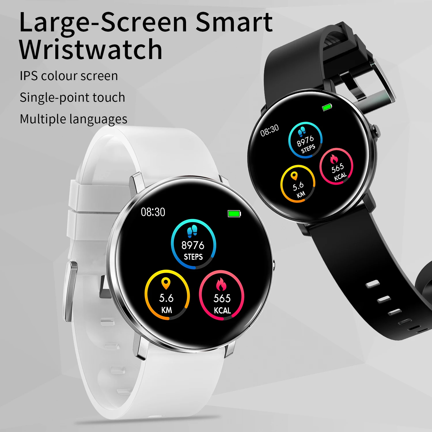 Смарт-часы Bluetooth 4,0 1,22 дюйма сенсорный экран для сердечного ритма трекер IP68 Водонепроницаемый кровяное давление здоровье упражнения вызов Smartwatch
