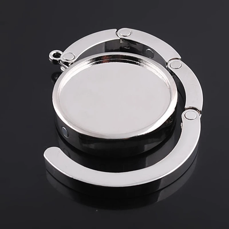 10Pcs Diy Foldable Glossy Handbag Bag Purse Hanger Folding Hook Holder for Restaurant Dinning Wedding Party Event Table