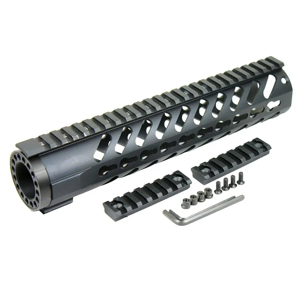 Magorui 10 дюймов Keymod Free Float Quad Rail Slim Handguard w/дополнительные рельсовые