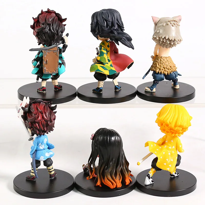 Демон убийца Kimetsu без Yaiba Q Posket гитара Пти Буше Vol.1 Vol.2 камадо Tanjirou Nezuko мини ПВХ Фигурки игрушки 6 шт./компл