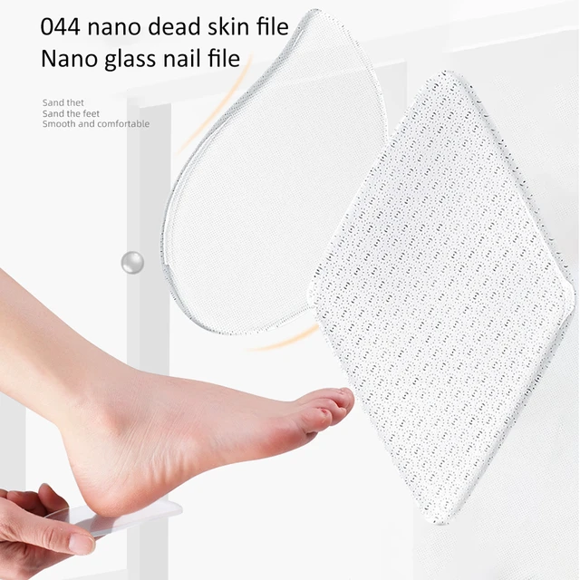 Nano Glass Foot File & Nail File, Foot Scrubber Callus Remover for Feet,  Foot Care Pedicure Tool for Dead Skin Removal, Foot Rasp for Hard Skin