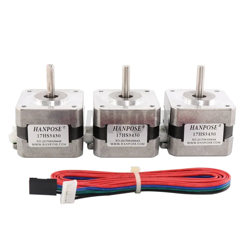 3D-принтеры- Nema17 для 12VDC 2800g. См 34 мм длина 4-свинец 17HS3430 17 мотор шагового двигателя для станка с ЧПУ