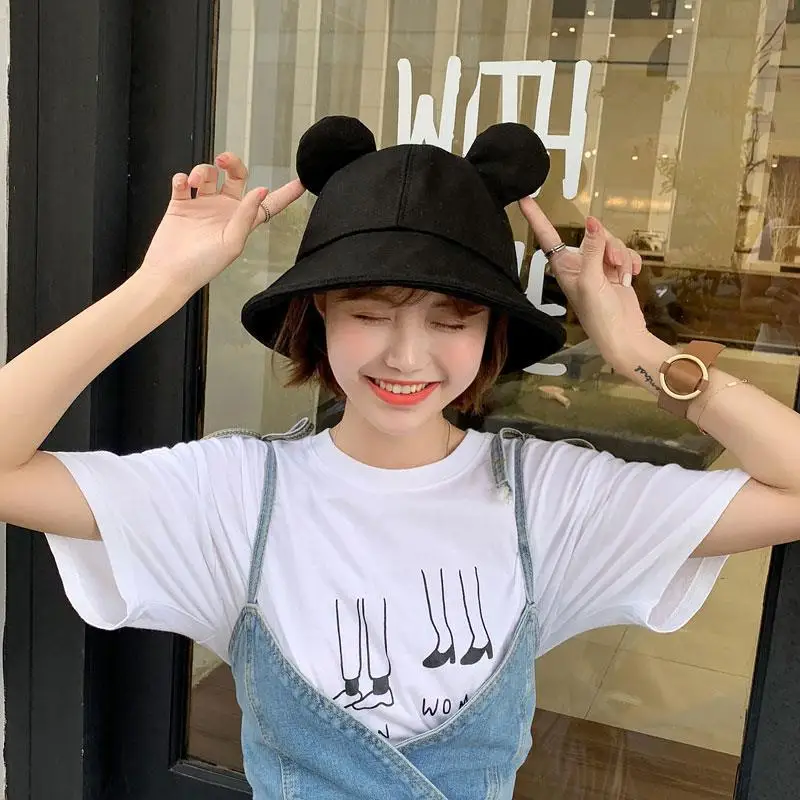 Mickey Ears Bucket Hat Cotton 