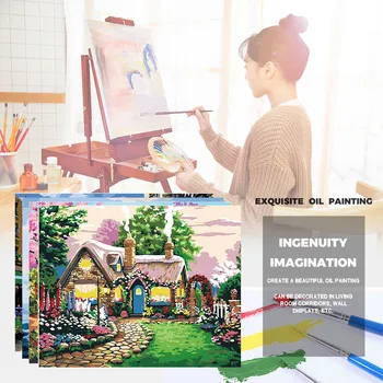 

Diy Digital Oil Painting 30*40 Iandscape Figure Flower Living Room Decoration Adarl Diy Painting Paint By Numbers Kit For Adult