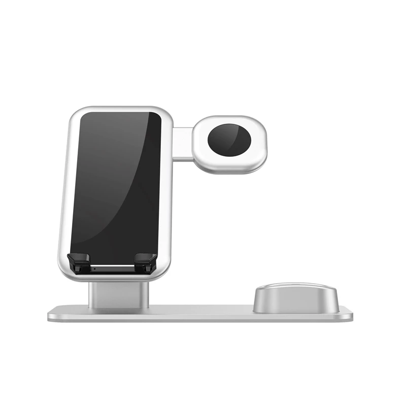 3 в 1 Подставка для зарядки совместим с наручных часов IWatch серии 5/4/3/2/1 airPods и IPhone 11/Xs/X Max/XR/IPhone X/8/8 Plus/7/7 Plus/6 S/6 S Plus