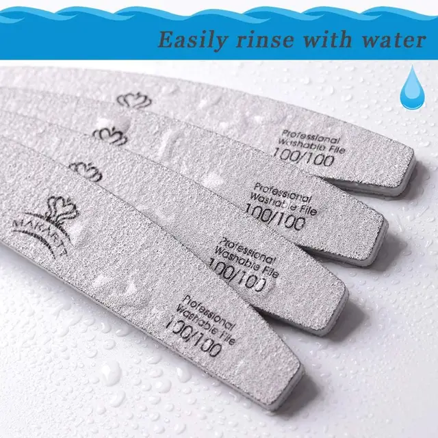 10pcs Zebra Nail Files Set: Buffers for Gel Polish