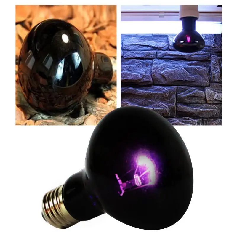 Lámpara de calefacción UVA para reptiles, luz de calor para escalada de mascotas, lagarto, Tortuga, caja de bombillas, iluminación nocturna