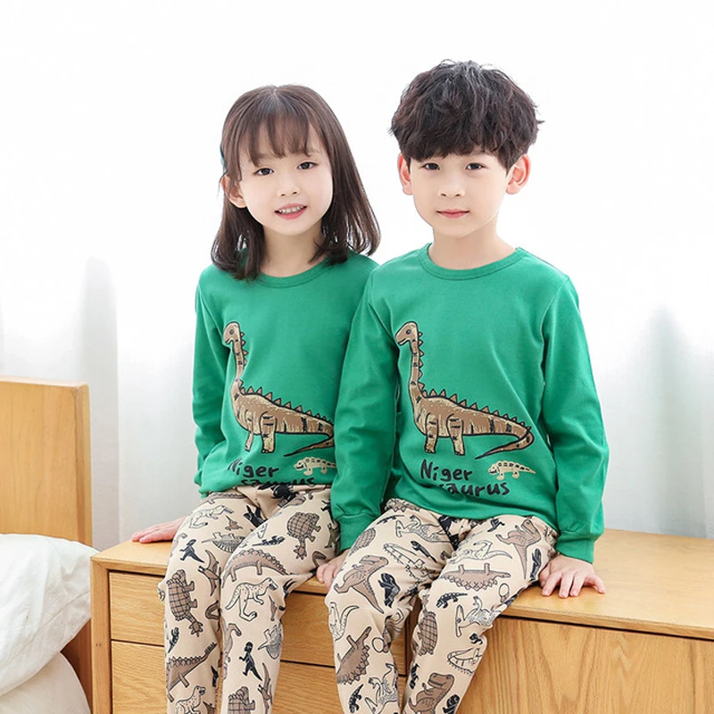 

New Autumn winter kids pajamas girls set kid Top + pants cotton children fashion clothing Sleepwaear pajama sets
