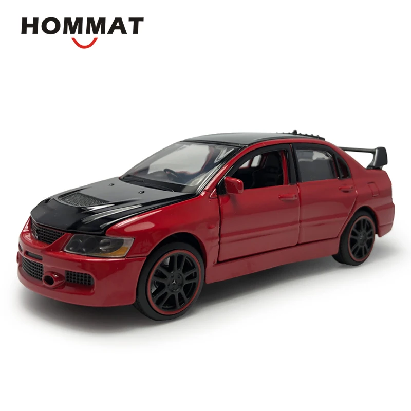 HOMMAT 1:32 весы Mitsubishi Lancer Evolution EVO IX Литые металлические Литые игрушечные транспортные средства модель автомобиля Детские игрушки для мальчиков Детский подарок