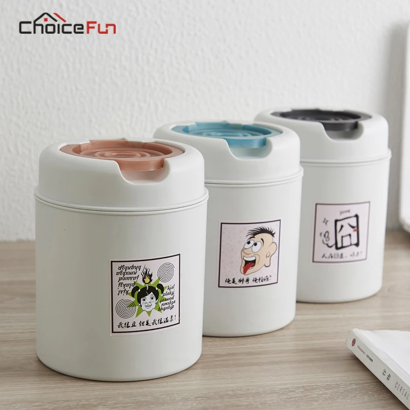 

Creative Mini Small Waste Bin Desktop Garbage Basket Home Table Plastic Office Supplies Trash Can Dustbin Sundries Barrel Box
