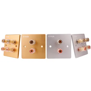 

1/5/20pcs 2 Digits 4 Digits Audio Terminal Panel Socket 5.1 System 86 Type For Banana Plug hifi Speaker Terminals Y Connector