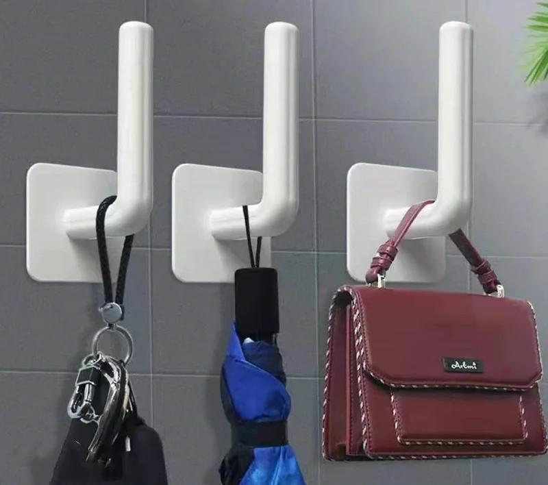 Kitchen Organizer Rack Self-adhesive Tissue Hanger Plastic Paper Roll Holder Wall Mounted For Kitchen Bathroom
