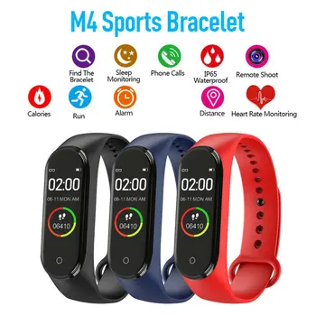 

M4 Plus Smart Watch Monitor Exercise Monitoring Waterproof Bracelet Pressure Exercise Bracelet no heart rate touch color screen