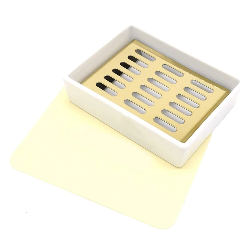 Керамическая мыльница из нержавеющей стали держатель мыла для ванной комнаты и