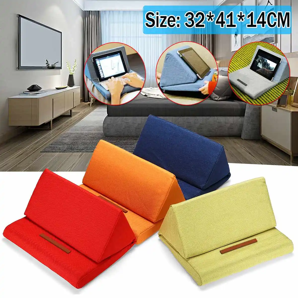 

New Foldable Universal Tablet Holder Stand Handfree Bracket Tablet Pillow Bracket Stand Holder Tablet Reading Cushion For ipad