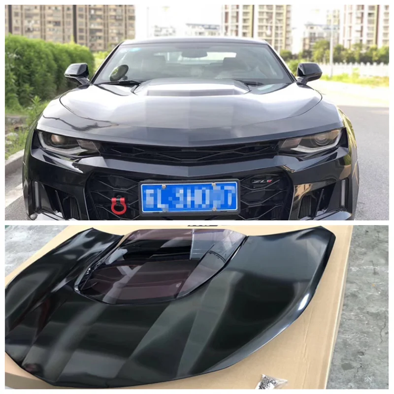 Parachoques delantero de motor para Chevrolet Camaro ZL1, cubierta de  ventilación de alta calidad, ABS, cristal transparente, color negro, 2016,  2017, 2018, 2019, 2020|Campanas| - AliExpress