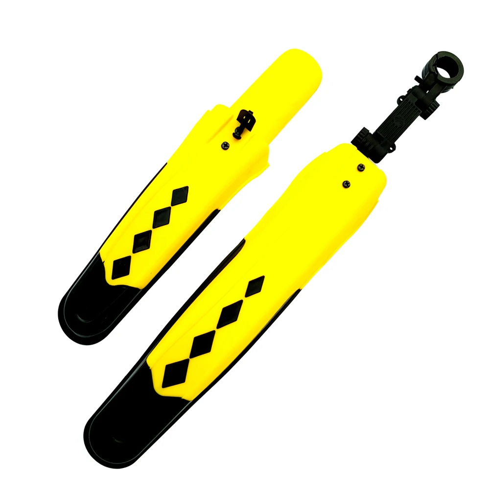 Yellow Горный велосипед крыло дорожный двухцветное освещение для верховой езды поставки светильник Вес и легко собрать подходит для 2"-26" колеса на открытом воздухе - Цвет: Yellow