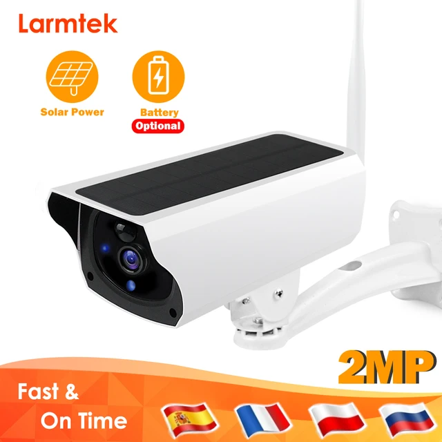 $- Outdoor IP Camera WiFi Video Surveillance Camera Waterproof CCTV Security Camera Solar Rechargeable Battery Motion Detection 2MP