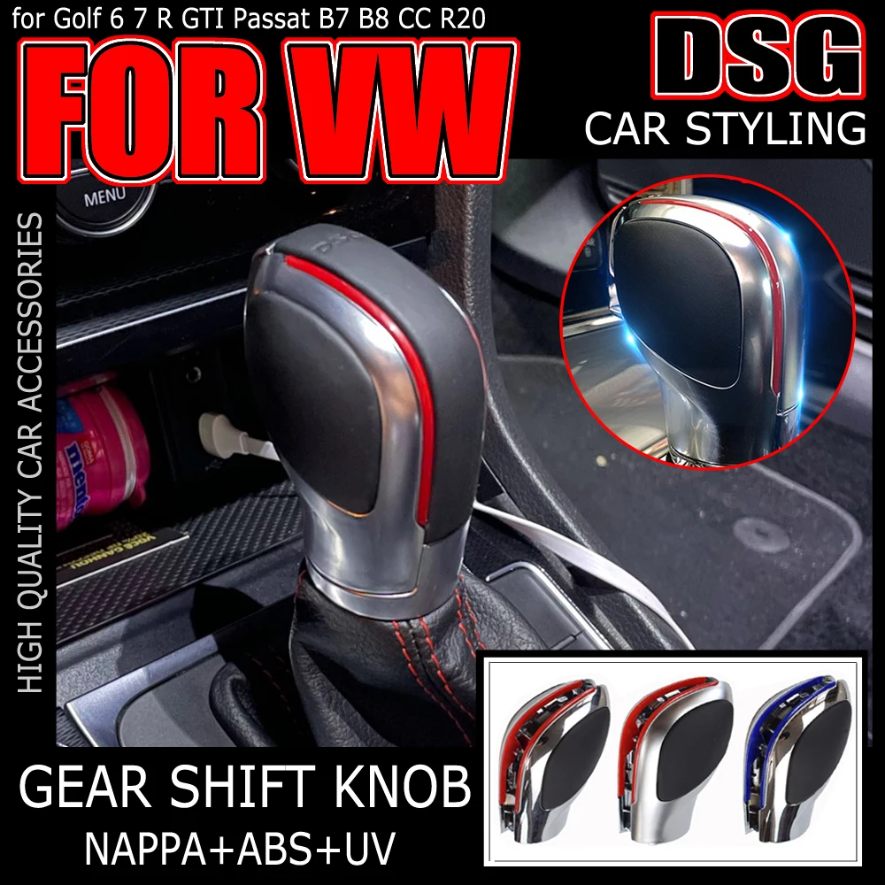 Automatic Gear Shift Knob Stick Lever Shifter For Volkswagen Golf 6 7 R
