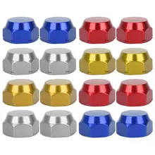 2 шт красочные Кривошип гайка и винт M8 Рыболовная катушка ручка винт гайки крышка подшипника винт крышка для baitcasing Ручка Катушка