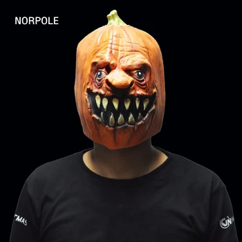 

Halloween Pumpkin Designs Masks Scary Latex Party Mask Adult Cosplay Props Fancy Dress
