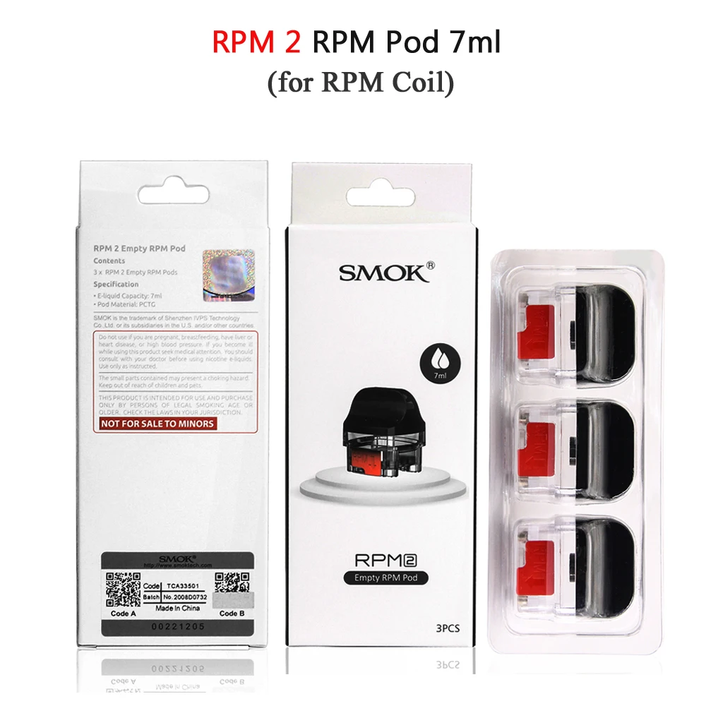 Оригинальный стандартный пустой картридж SMOK RPM40 Pods RPM 40 Nord Pod 4 5 мл без катушки