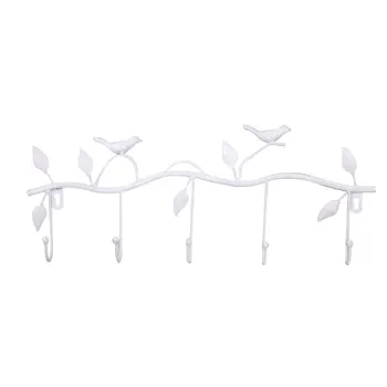 

Hook Organizer Hanger Hanger Door Bird Style Metal Home Storage Organization Creative Wall Decor Decorations 3 Colors