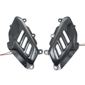 

Motorcycle Side Cover Rear Guard Protect Cover with Carbon with Turn Signal Lamp for Yamaha Nmax 155 Nmax125