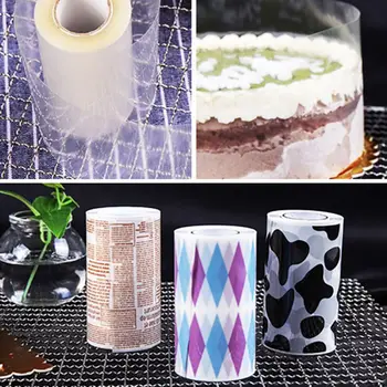 

Cake Rims Transparent Mousse Hard Edging Soft Rims Disposable Safe 8/10cm Cake Decorating Supplies