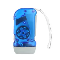 Lampe de poche à enrouler à 3 LED, alimentée par une manivelle, idéale pour le Camping, l'extérieur ou la maison 