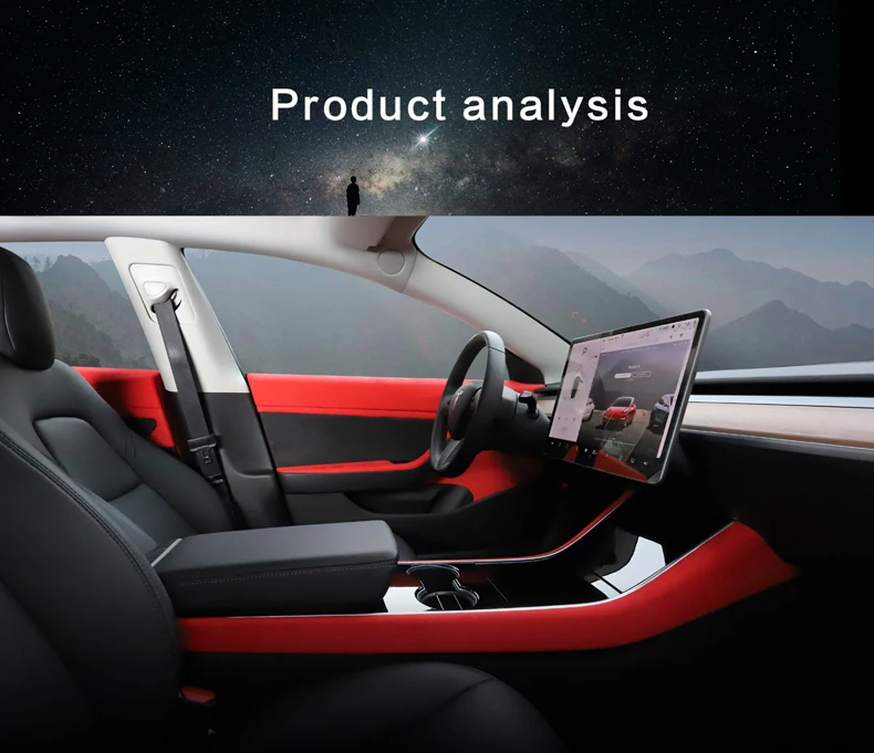 LUCKEASY автомобиль Fip мех центральный контроль боковая защита для Tesla модель 3- защита боковой край пленка протектор наклейки