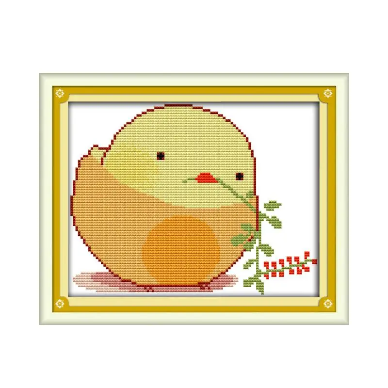 Chick cross stitch kit aida 14ct 11ct count printed canvas stitches embroidery DIY handmade needlework | Дом и сад