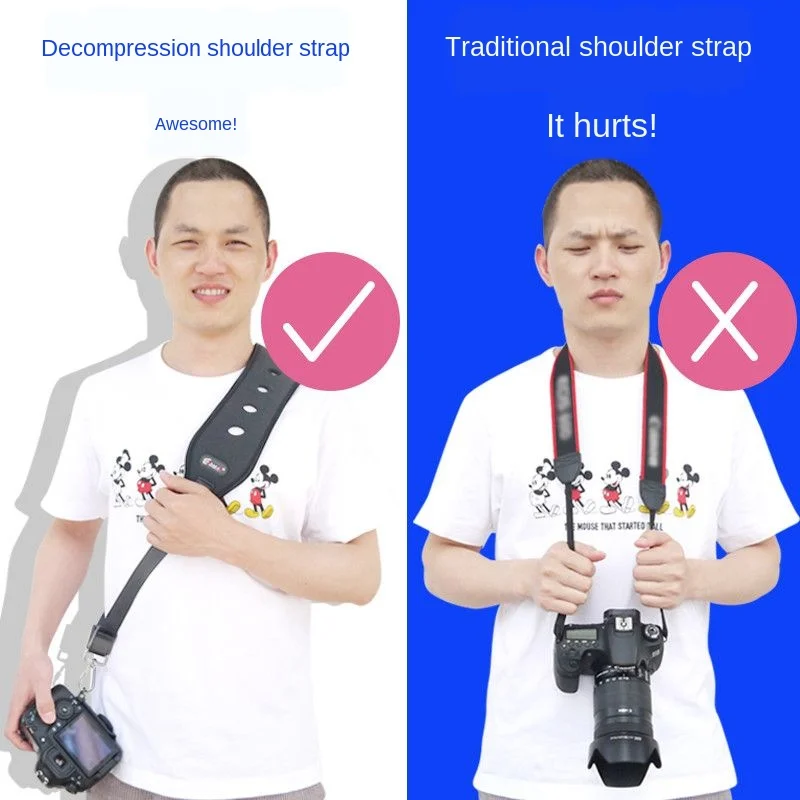 

New Decompression Camera Strap SLR Shoulder Strap Canon Nikon Fuji Pentax Shoulder Strap Camera Accessories Camera Lanyards