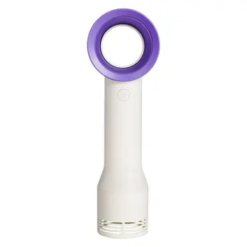 

Electric Bladeless Fan Portable Cordless Mini Handheld Fan Handheld Mini Cooler No Leaf Handy Fan Quiet Cooling Fan