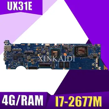 

XinKaidi UX31E Laptop motherboard for ASUS UX31E UX31 Test original mainboard 4G RAM I7-2677M