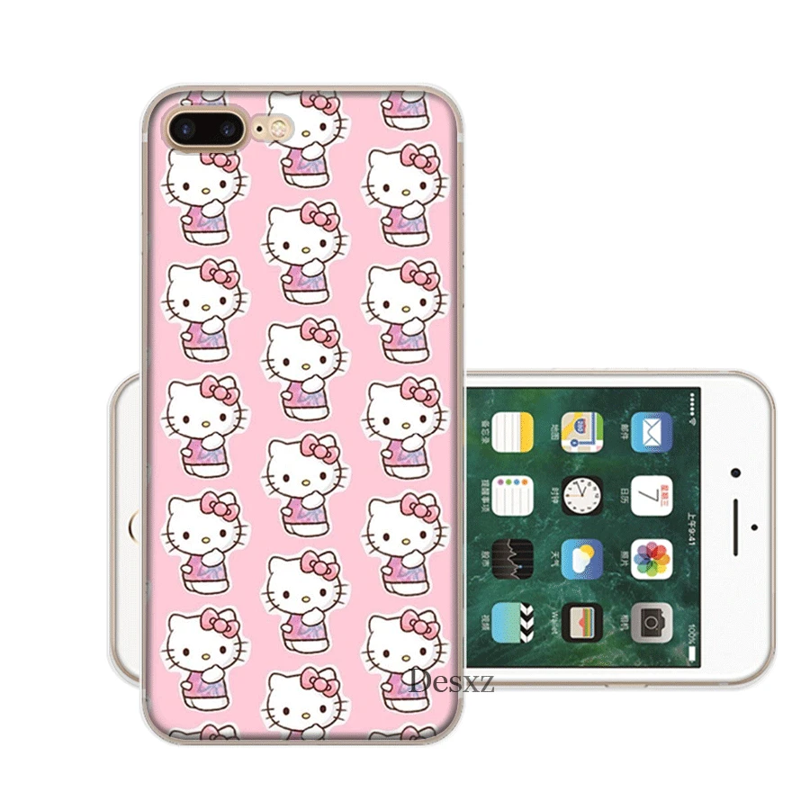 Чехол для мобильного телефона iPhone Apple XR X XS Max 6 6s 7 8 P Lus 5 5S SE Shell Cute hello kitty защита Мода