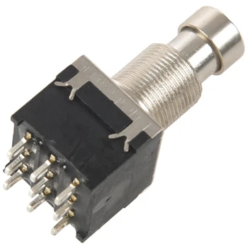 

10 Pcs 9-pin 3PDT Guitar effects Self-locking Button switch