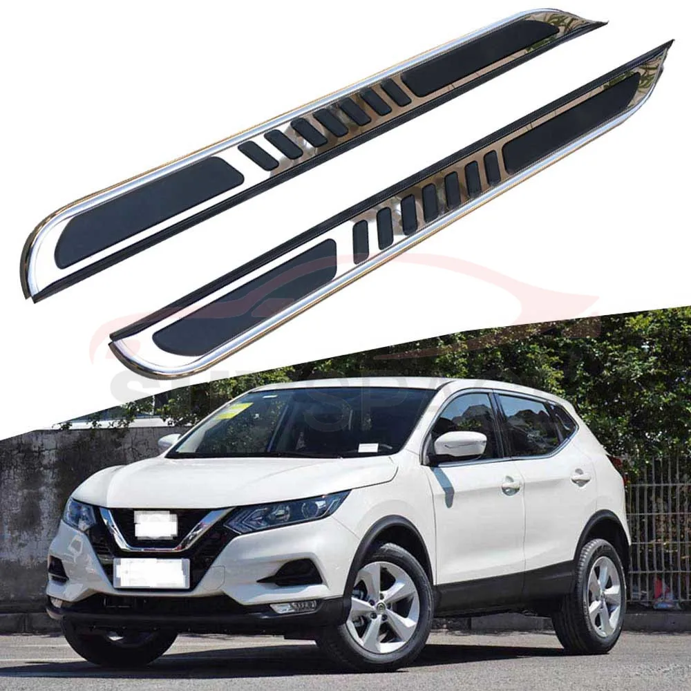 Боковой Шаг подходит для Nissan Qashqai- Беговая плата nerf бар 2 шт. левый и правый алюминиевый боковой шаг боковая педаль