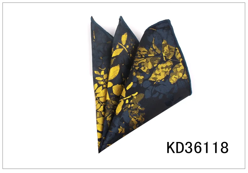 KD36118 Модное цветочное карманное квадратное для мужчин и женщин полотенце для сундуков носовые платки для джентльменов мужские костюмы платок мультяшное карманное полотенце - Цвет: KD36118