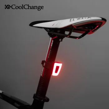 

CoolChange Bicycle Light Multifunctional Ultralight USB Chargable Cycling Helmet Bike Rear Light Safety Night Bike Accessories